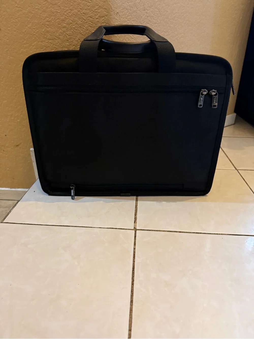 TUMI Black Ballistic Nylon Expandable Laptop Briefcase Business Travel Bag